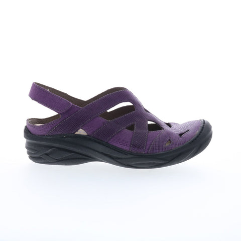 Bionica Maclean 4501909 Womens Purple Leather Strap Slingback Sandals Shoes