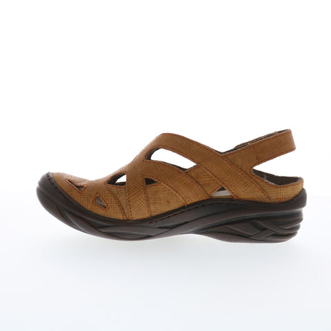 Bionica Maclean 4501930 Womens Brown Leather Slip On Slingback Sandals Shoes