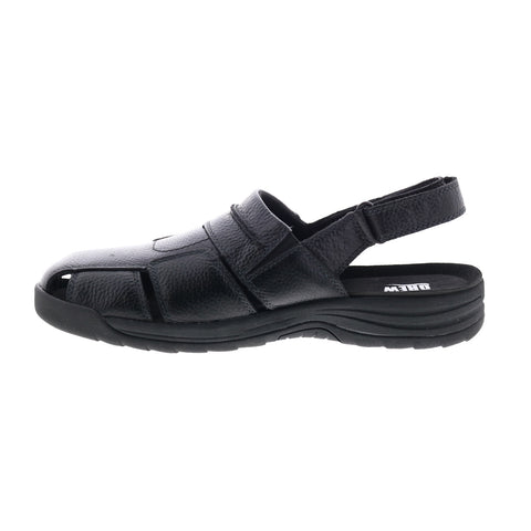 Drew Barcelona 47792-14 Mens Black Leather Strap Sport Sandals Shoes