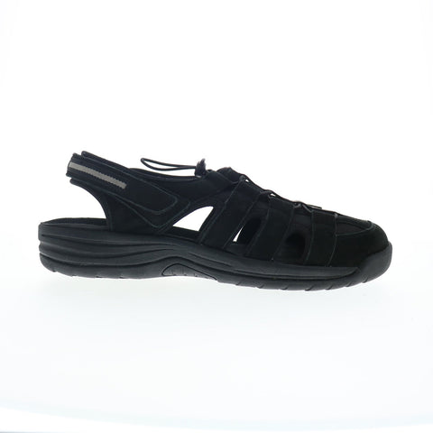 Drew Hamilton 47708-15 Mens Black Extra Wide 4E Nubuck Sport Sandals Shoes