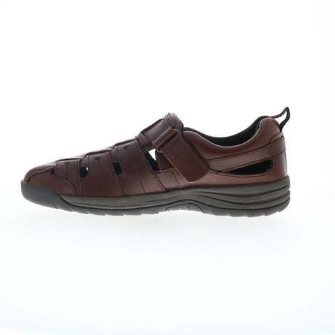Drew Dublin 47717-83 Mens Burgundy Extra Wide 4E Leather Sport Sandals Shoes