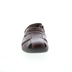 Drew Barcelona 47792-68 Mens Brown Leather Strap Sport Sandals Shoes