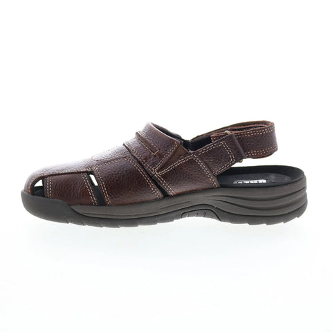 Drew Barcelona 47792-68 Mens Brown Leather Strap Sport Sandals Shoes