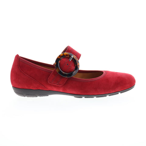 Gabor 54-168-15 Womens Red Hook & Loop Mary Jane Flats Shoes
