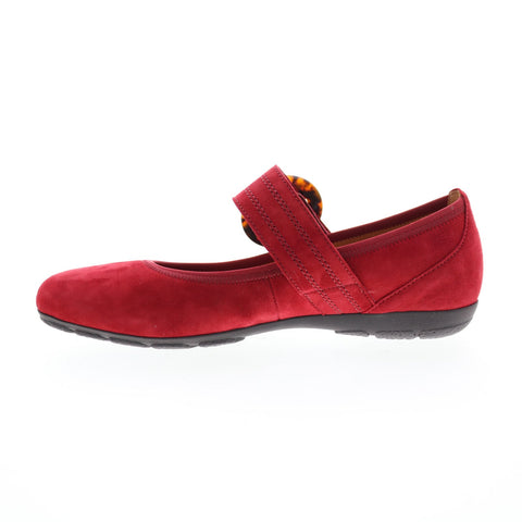 Gabor 54-168-15 Womens Red Hook & Loop Mary Jane Flats Shoes