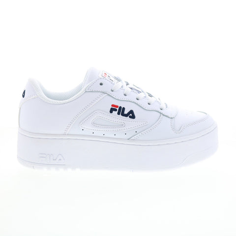 Fila FX-115 5CM01804-125 Womens White Leather Lifestyle Sneakers Shoes