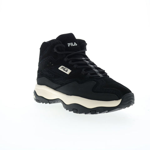 Fila Ranger Boot 5HM01850-021 Womens Black Leather Lace Up Casual Dress Boots