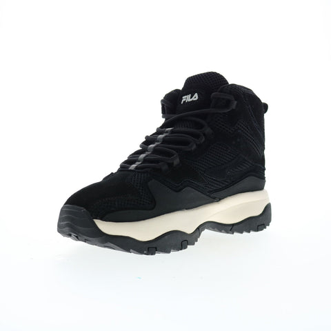 Fila Ranger Boot 5HM01850-021 Womens Black Leather Lace Up Casual Dress Boots