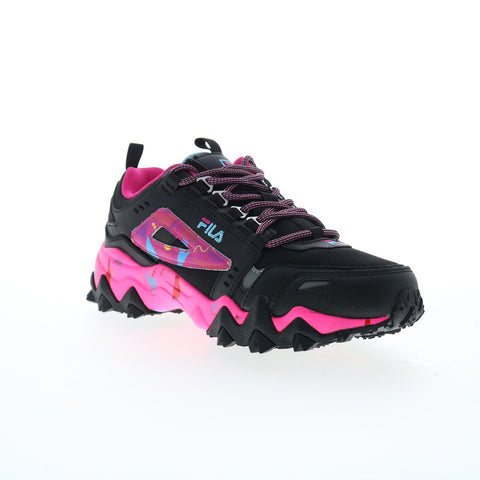Fila Oakmont Trail 5JM01906-965 Womens Black Leather Athletic Hiking Shoes