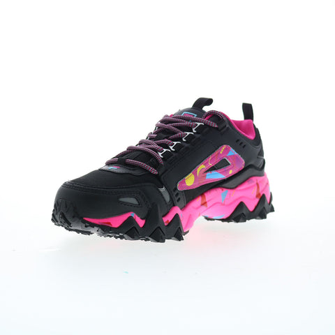 Fila Oakmont Trail 5JM01906-965 Womens Black Leather Athletic Hiking Shoes