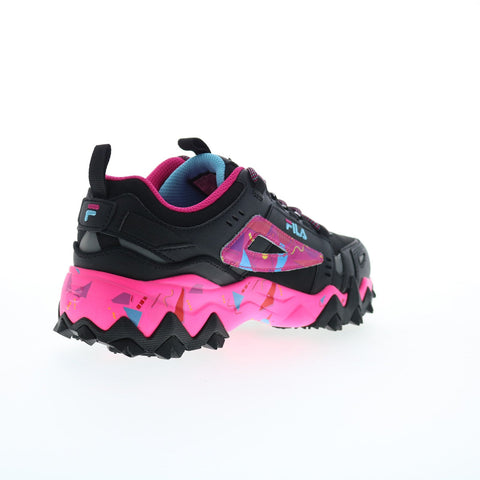 Fila Oakmont Trail 5JM01906-965 Womens Black Leather Athletic Hiking Shoes