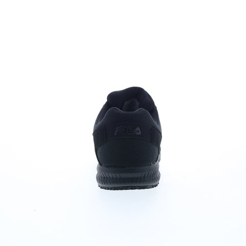 Fila Memory Layers Slip Resistant Womens Black Synthetic Athletic Work Shoes