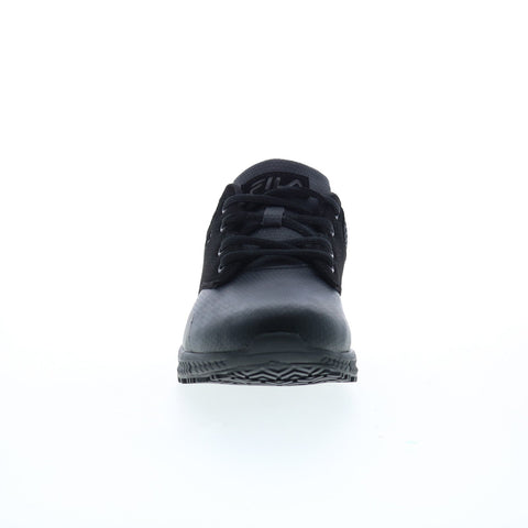 Fila Memory Layers Slip Resistant Womens Black Synthetic Athletic Work Shoes