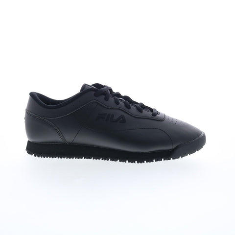 Fila Memory Viable Slip Reistant Womens Black Athletic Work Shoes