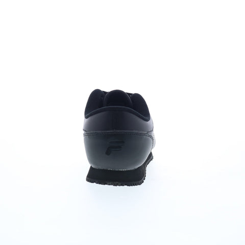 Fila Memory Viable Slip Reistant Womens Black Athletic Work Shoes