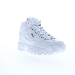 Fila Disruptor II Mid 5XM02360-125 Womens White Lifestyle Sneakers Shoes