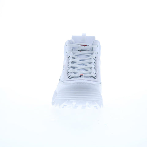 Fila Disruptor II Mid 5XM02360-125 Womens White Lifestyle Sneakers Shoes