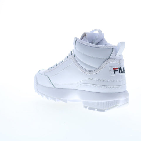 Fila Disruptor II Mid 5XM02360-125 Womens White Lifestyle Sneakers Shoes