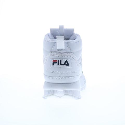 Fila Disruptor II Mid 5XM02360-125 Womens White Lifestyle Sneakers Shoes