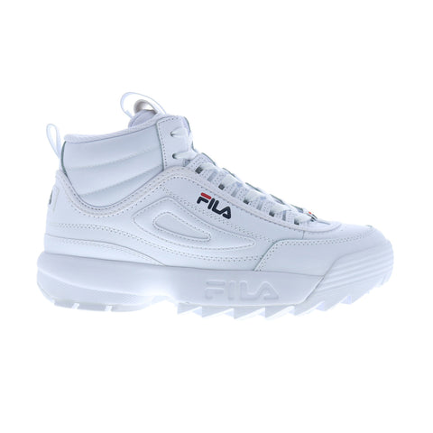 Fila Disruptor II Mid 5XM02360-125 Womens White Lifestyle Sneakers Shoes