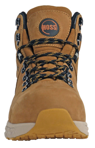 Hoss Ticker Composite Toe Waterproof 60877 Mens Brown Wide Nubuck Work Boots