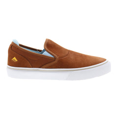 Emerica Wino G6 Slip On Mens Brown Suede Skate Inspired Sneakers Shoes