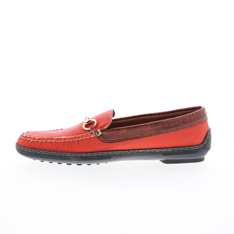 T.B. Phelps Traditions Mesh Horse Bit Mens Orange Loafers Casual Shoes