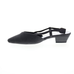 Gabor 8-5633-67 Womens Black Slip On Strap Flats Shoes