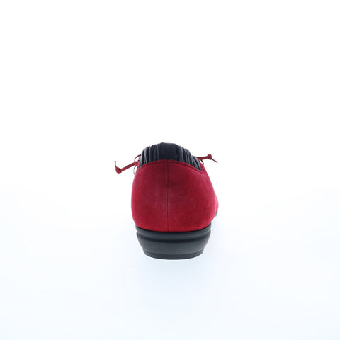Comfortiva Excel 8308422 Womens Red Suede Slip On Loafer Flats Shoes