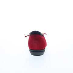 Comfortiva Excel 8308422 Womens Red Suede Slip On Loafer Flats Shoes