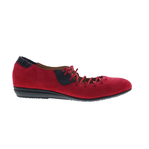 Comfortiva Excel 8308422 Womens Red Suede Slip On Loafer Flats Shoes