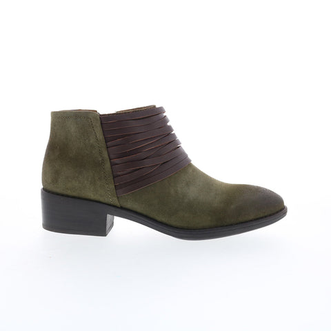 Comfortiva Corliss 8353629 Womens Green Suede Zipper Ankle & Booties Boots
