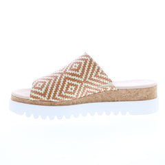 Gabor 84-663-34 Womens Brown Slip On Strap Sandals Shoes