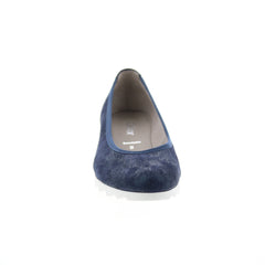 Gabor 8-5320-66 Womens Blue Slip On Ballet Flats Shoes