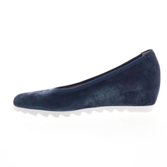 Gabor 8-5320-66 Womens Blue Slip On Ballet Flats Shoes