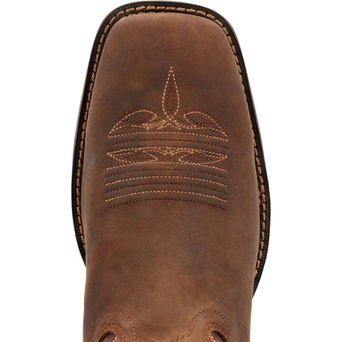 Durango Rebel DDB0393 Mens Brown Wide Leather Slip On Cowboy Western Boots
