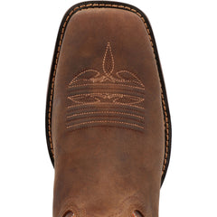 Durango Rebel DDB0393 Mens Brown Wide Leather Slip On Cowboy Western Boots