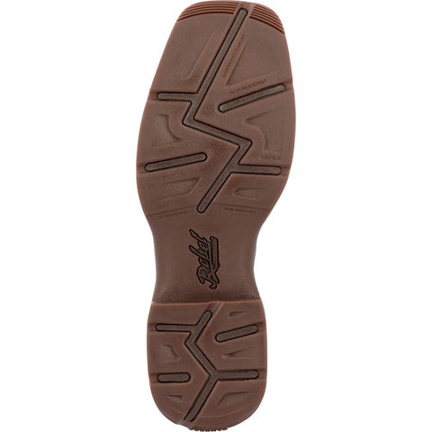 Durango Rebel DDB0393 Mens Brown Wide Leather Slip On Cowboy Western Boots