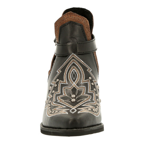 Durango Crush Studded DRD0403 Womens Black Leather Ankle & Booties Boots