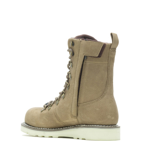 Harley-Davidson Denway 7" D87232 Womens Beige Leather Motorcycle Boots