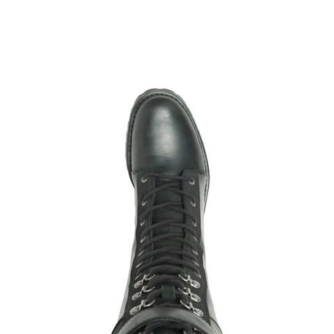 Harley-Davidson Bradner Lace D87261 Womens Black Leather Motorcycle Boots