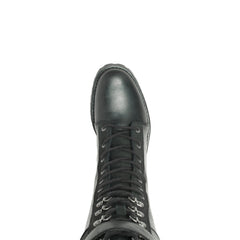 Harley-Davidson Bradner Lace D87261 Womens Black Leather Motorcycle Boots