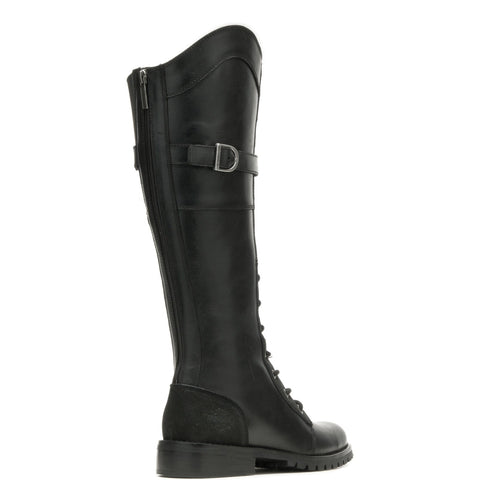 Harley-Davidson Bradner Lace D87261 Womens Black Leather Motorcycle Boots