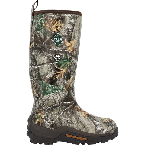Original Muck Realtree Edge Wetland Pro Snake Certified Mens Gray Boots