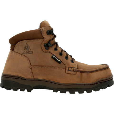 Rocky Outback Gore-Tex Waterproof Steel Toe RKK0335 Mens Brown Wide Work Boots