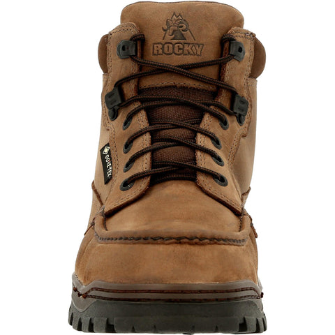 Rocky Outback Gore-Tex Waterproof Steel Toe RKK0335 Mens Brown Wide Work Boots