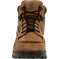 Rocky Outback Gore-Tex Waterproof Steel Toe RKK0335 Mens Brown Wide Work Boots
