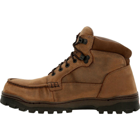 Rocky Outback Gore-Tex Waterproof Steel Toe RKK0335 Mens Brown Wide Work Boots