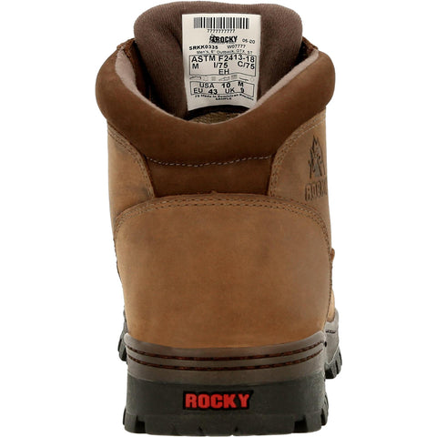 Rocky Outback Gore-Tex Waterproof Steel Toe RKK0335 Mens Brown Wide Work Boots