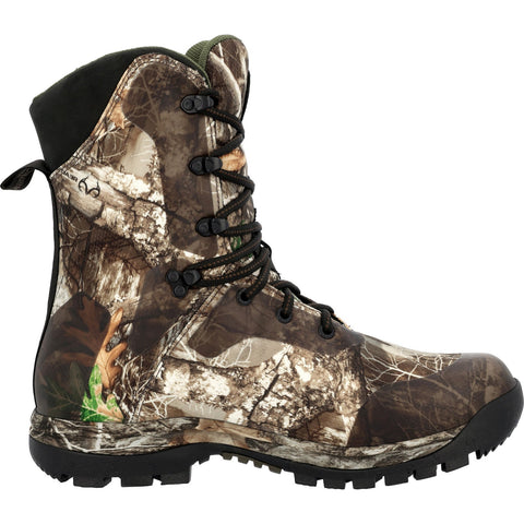 Rocky Realtree Edge Lynx 400G Insulated Mens Brown Wide Hunting Boots
